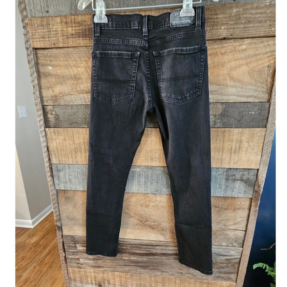Levis Signature Jeans 26 Black Skinny Jean Levi Strauss Co Adjustable Waist - Picture 2 of 10